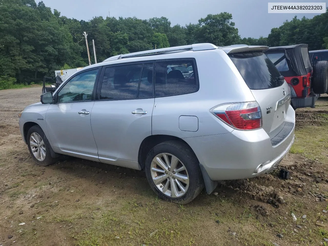 2008 Toyota Highlander Hybrid Limited VIN: JTEEW44A382023203 Lot: 61618244