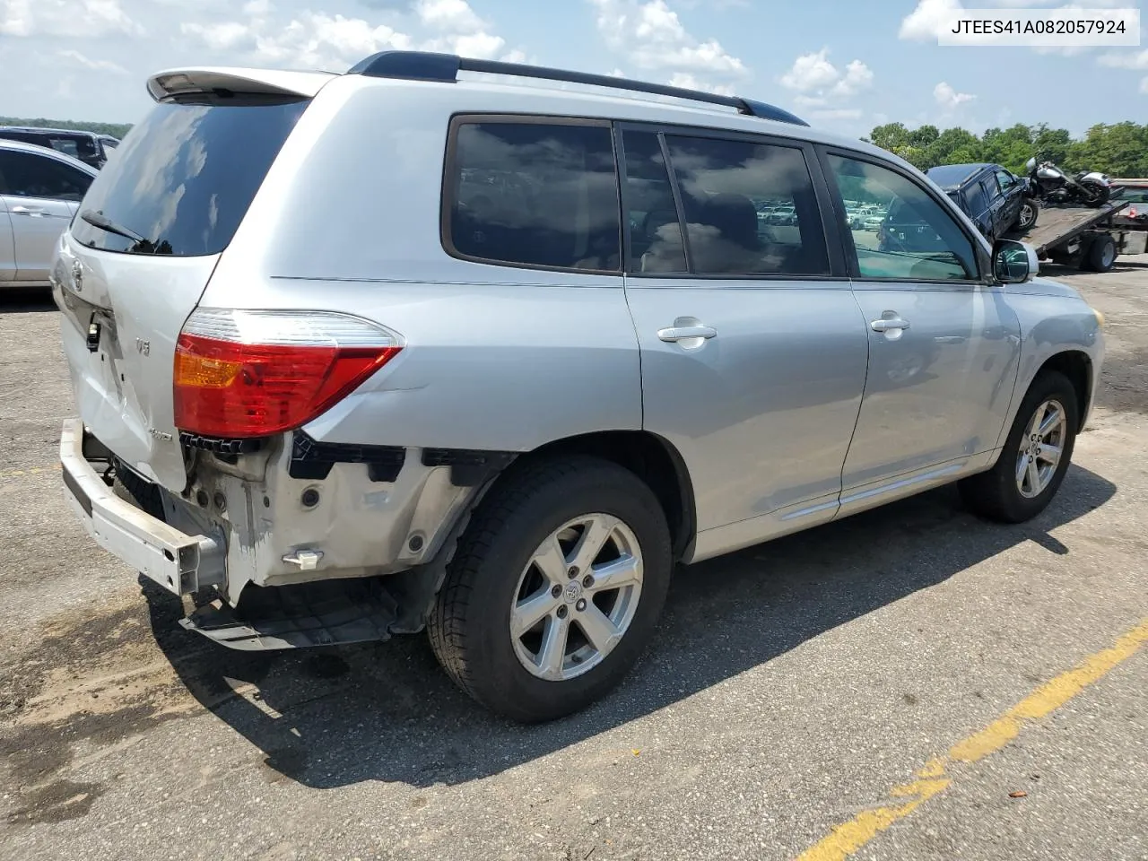 2008 Toyota Highlander VIN: JTEES41A082057924 Lot: 61618894