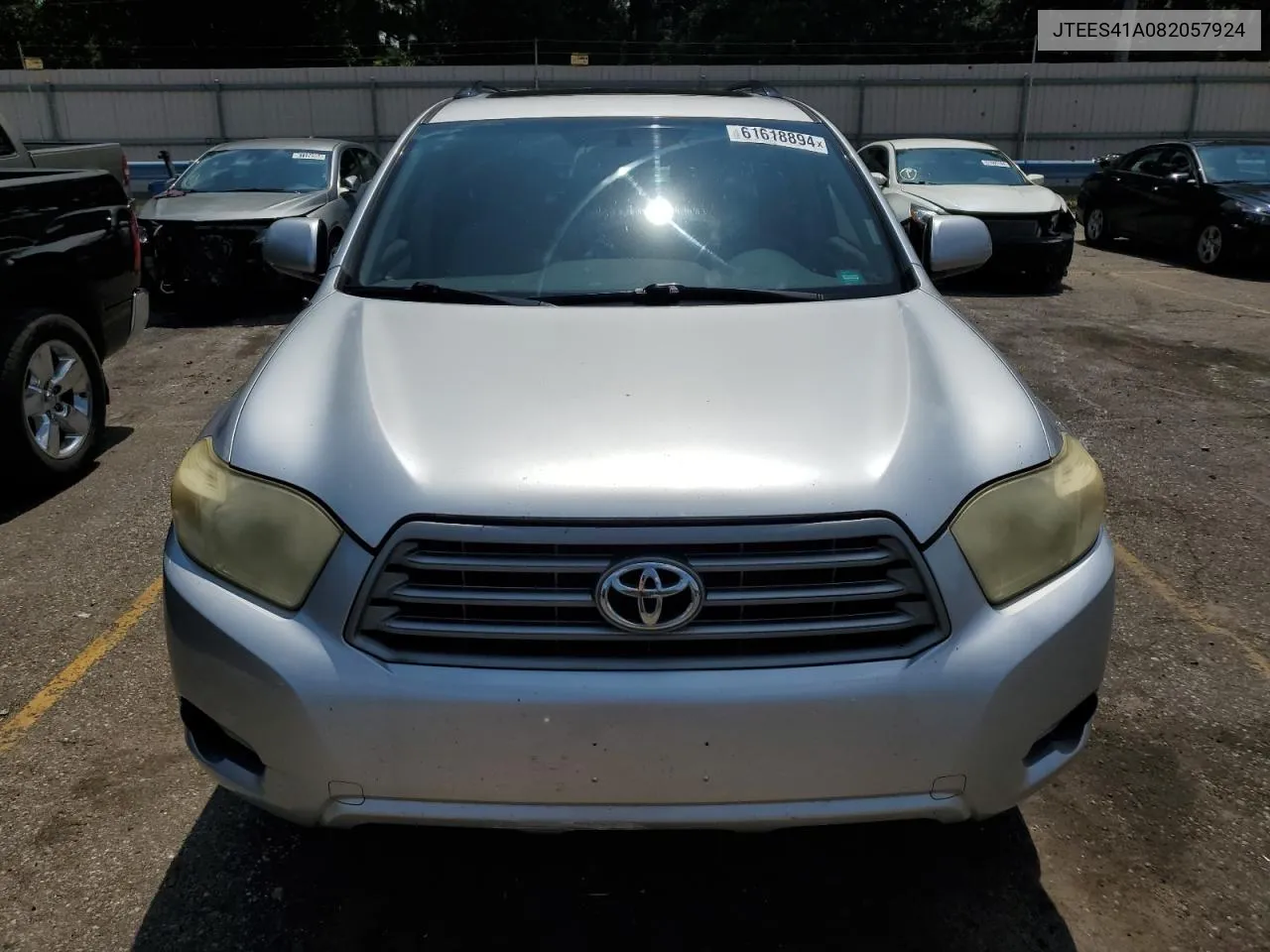 2008 Toyota Highlander VIN: JTEES41A082057924 Lot: 61618894