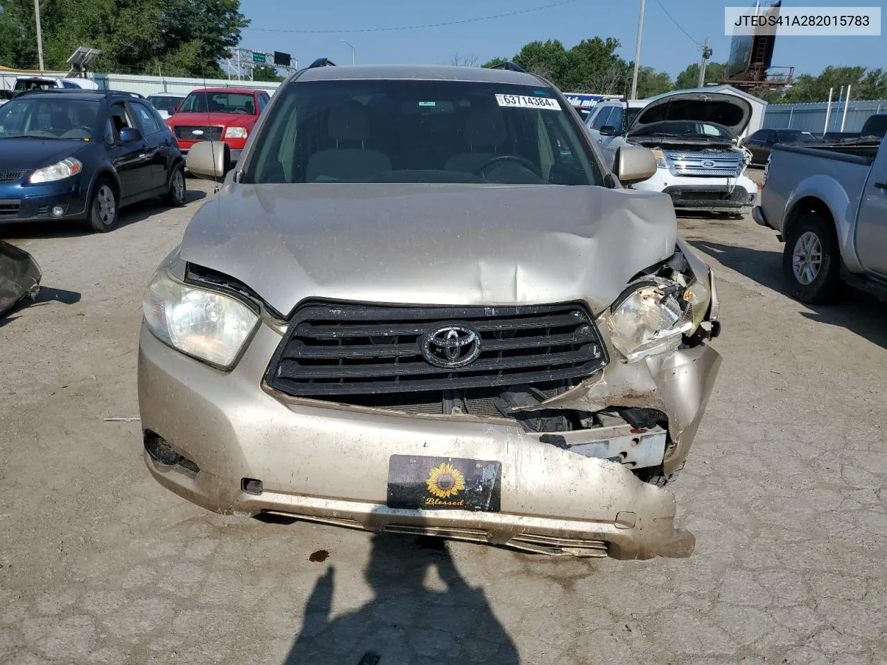 2008 Toyota Highlander VIN: JTEDS41A282015783 Lot: 63714384