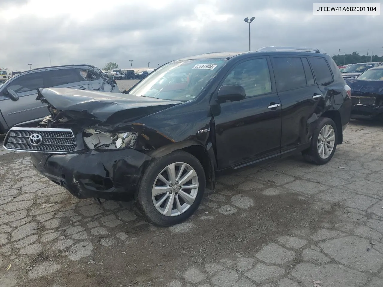 2008 Toyota Highlander Hybrid VIN: JTEEW41A682001104 Lot: 65818934