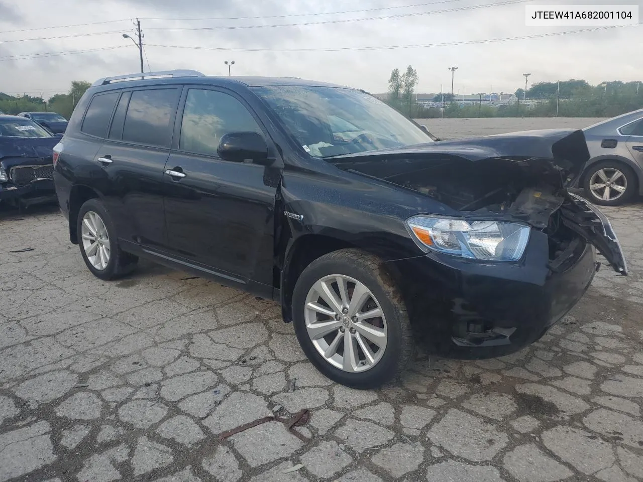 2008 Toyota Highlander Hybrid VIN: JTEEW41A682001104 Lot: 65818934