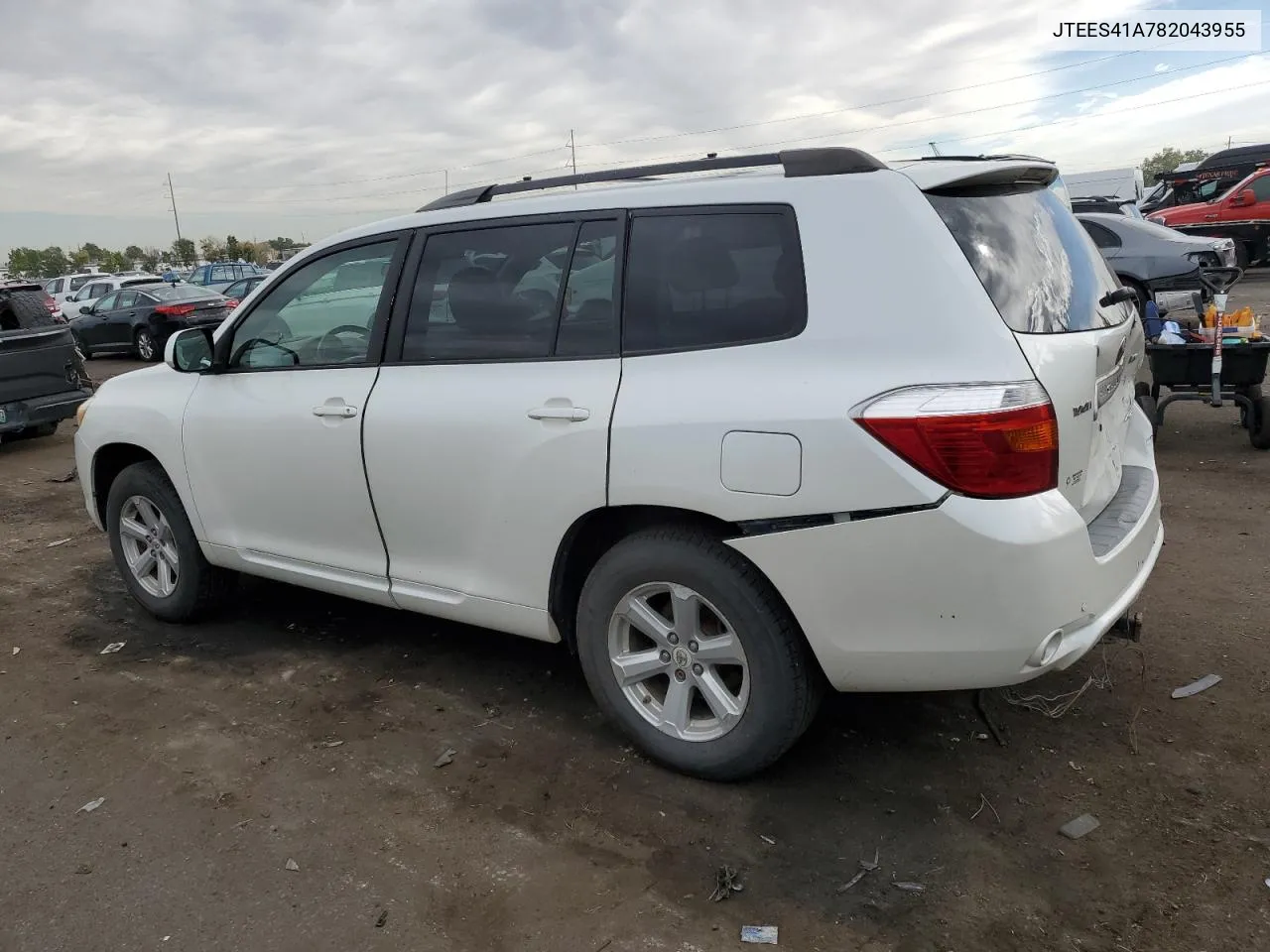 2008 Toyota Highlander VIN: JTEES41A782043955 Lot: 66388954