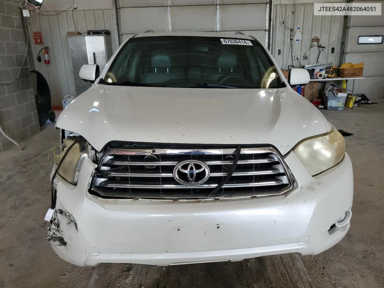 2008 Toyota Highlander Limited VIN: JTEES42A482064051 Lot: 67030414