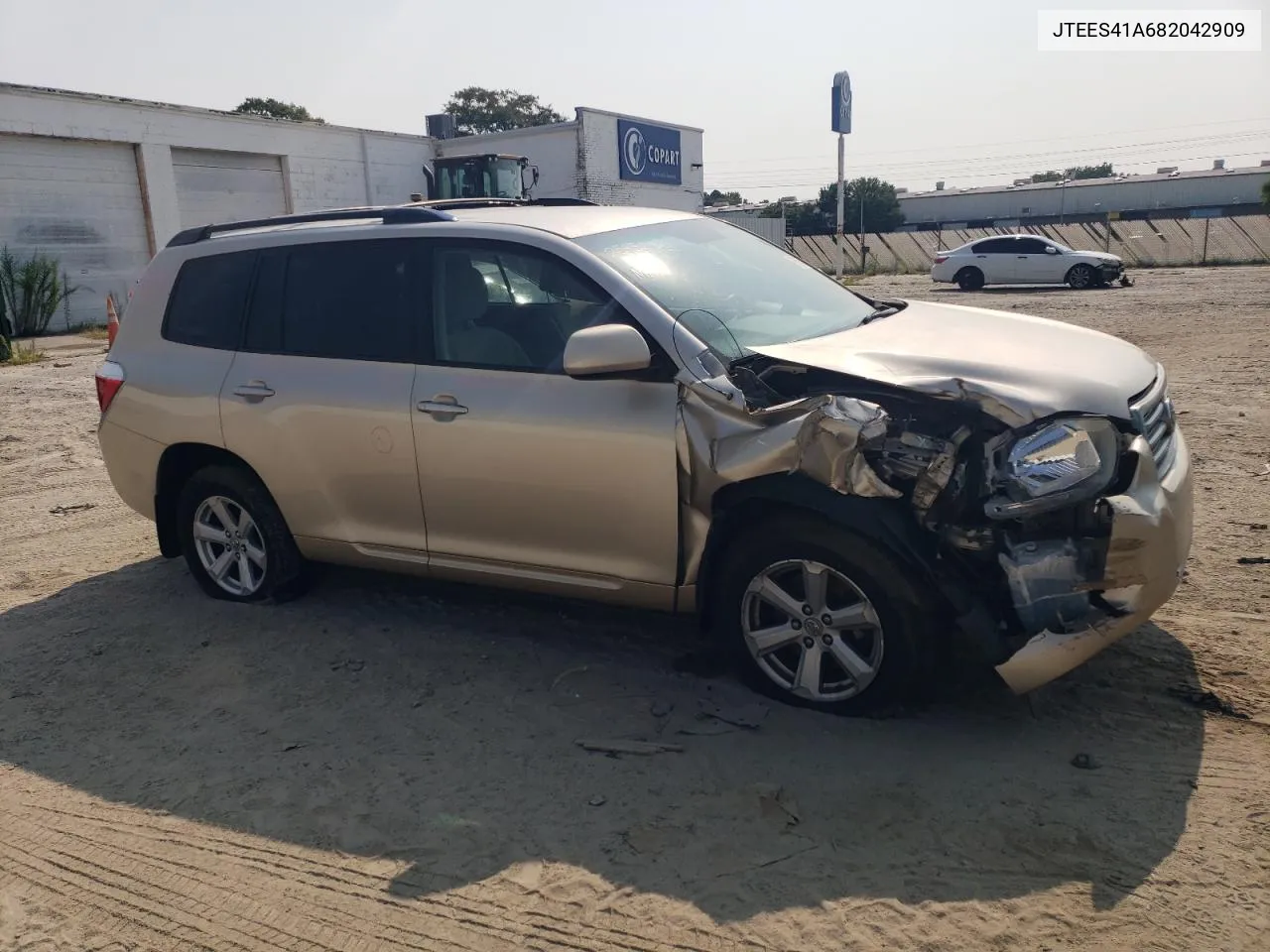 2008 Toyota Highlander VIN: JTEES41A682042909 Lot: 67055564