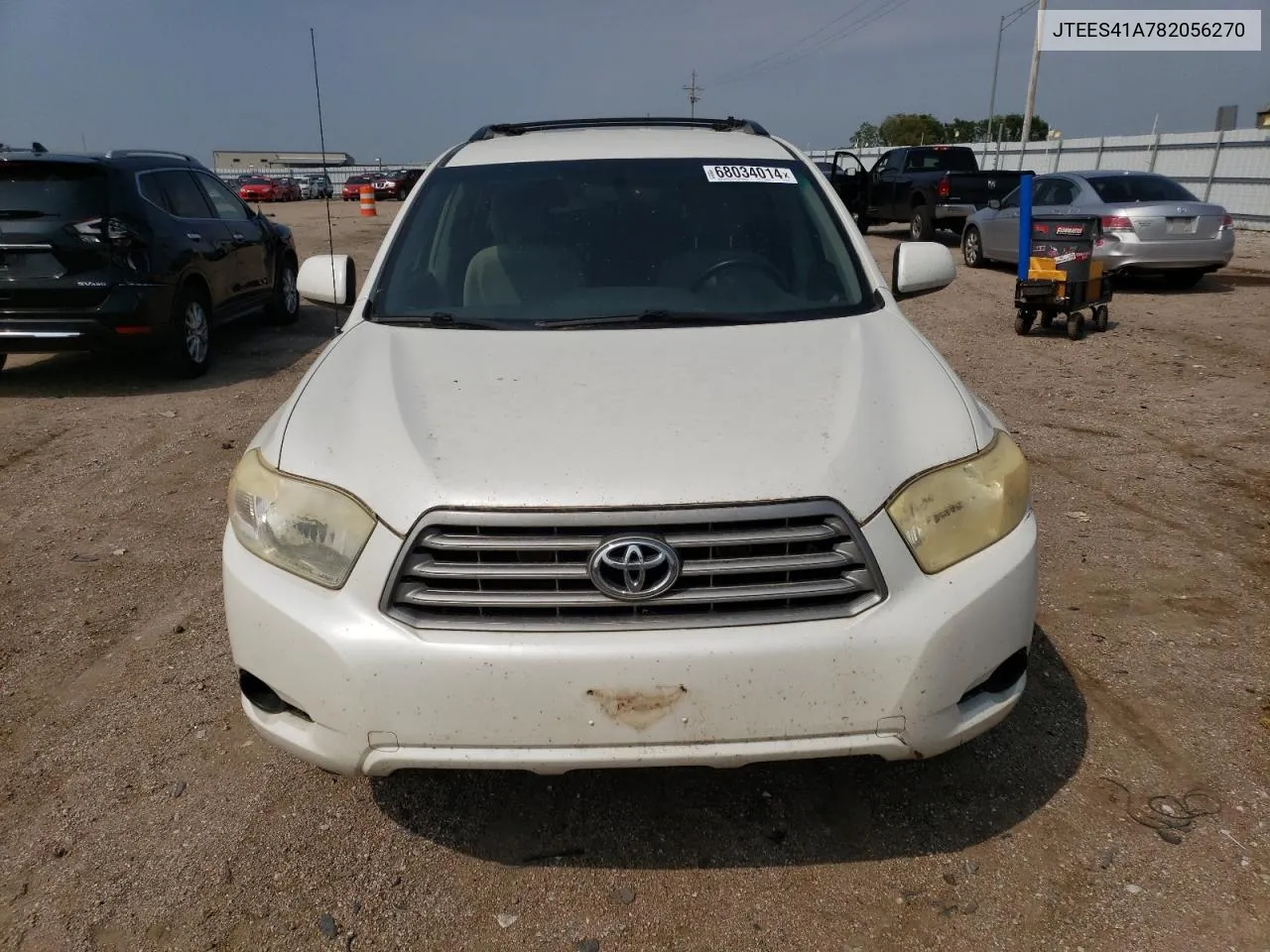 2008 Toyota Highlander VIN: JTEES41A782056270 Lot: 68034014