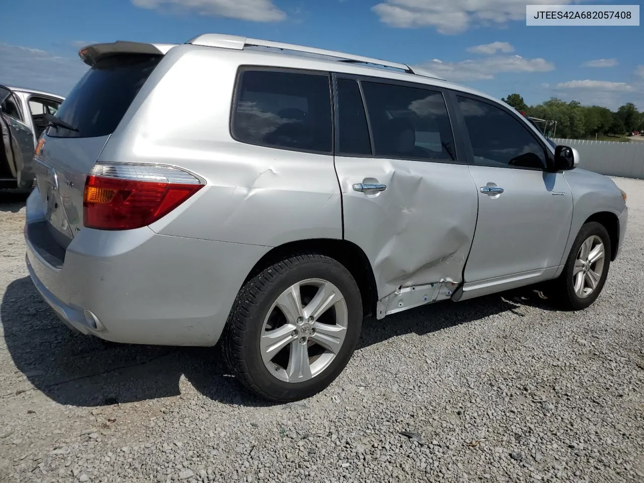 2008 Toyota Highlander Limited VIN: JTEES42A682057408 Lot: 68282664