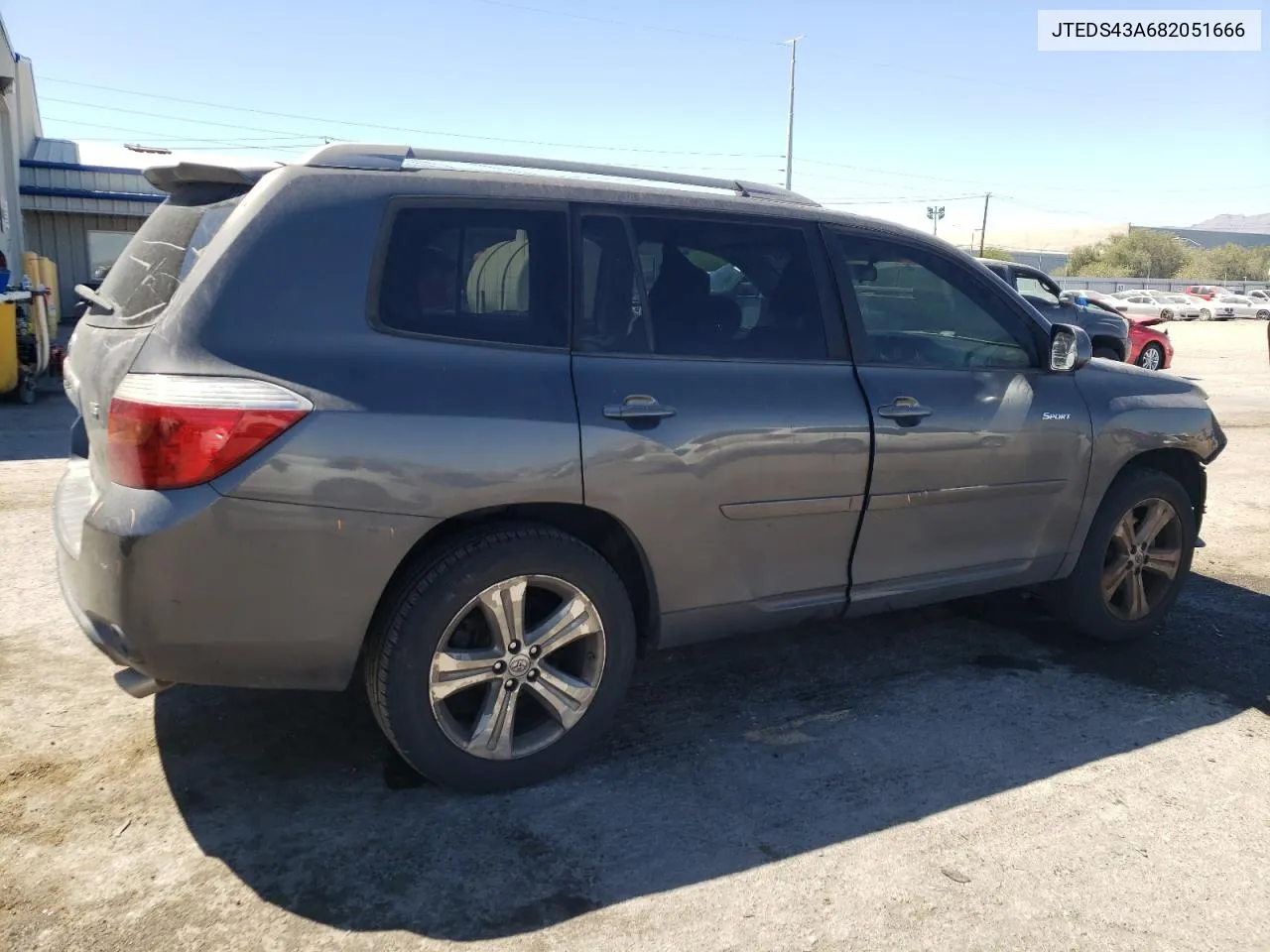 2008 Toyota Highlander Sport VIN: JTEDS43A682051666 Lot: 68333284