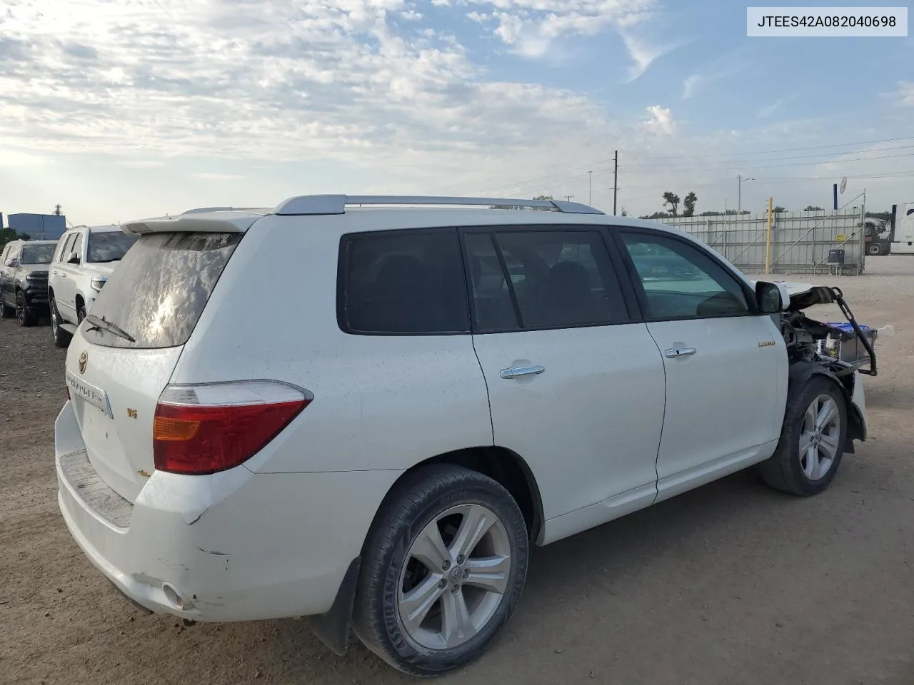 2008 Toyota Highlander Limited VIN: JTEES42A082040698 Lot: 68834314