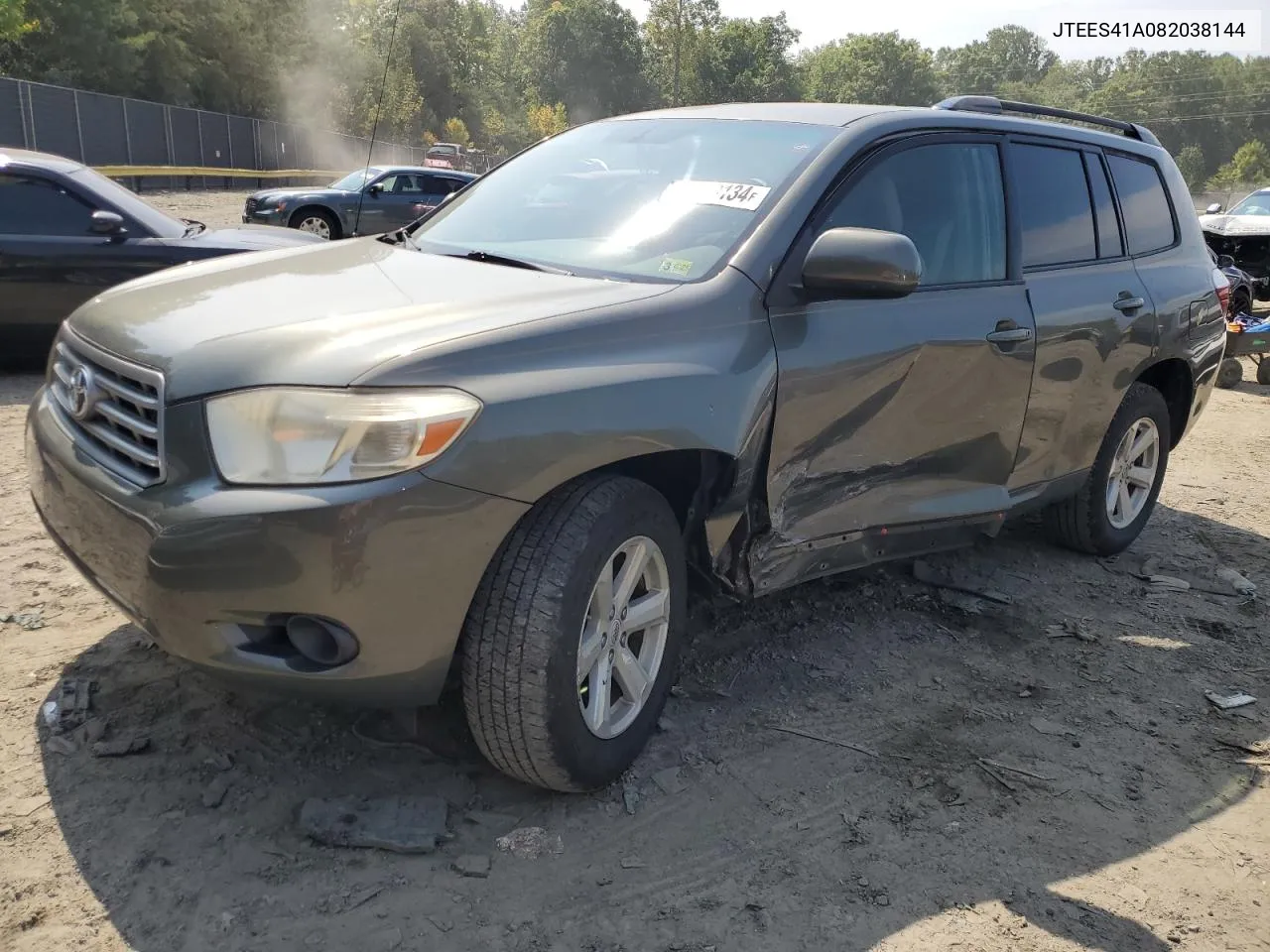 2008 Toyota Highlander VIN: JTEES41A082038144 Lot: 69439134