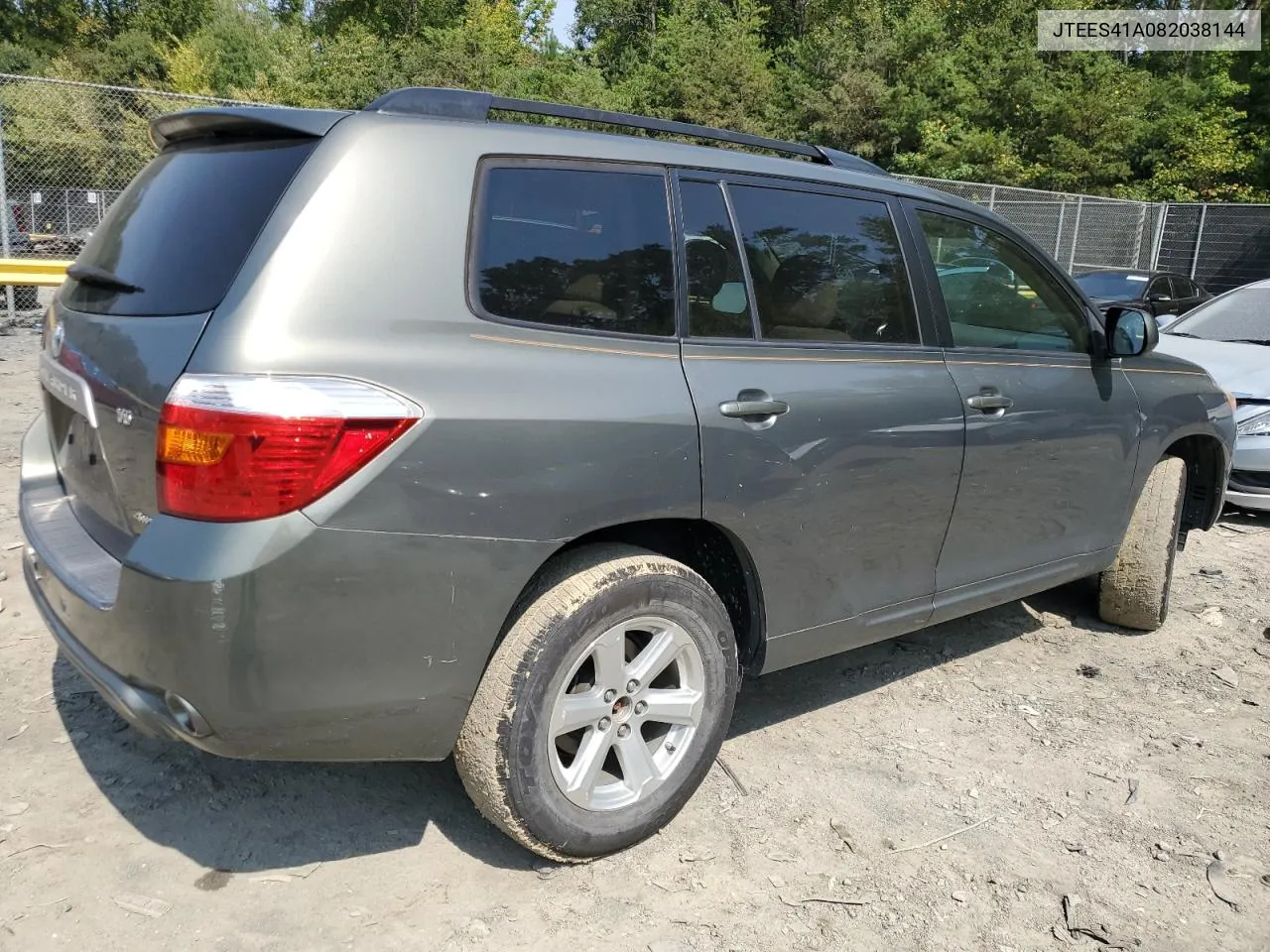 2008 Toyota Highlander VIN: JTEES41A082038144 Lot: 69439134