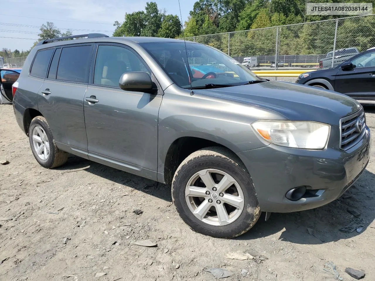 2008 Toyota Highlander VIN: JTEES41A082038144 Lot: 69439134