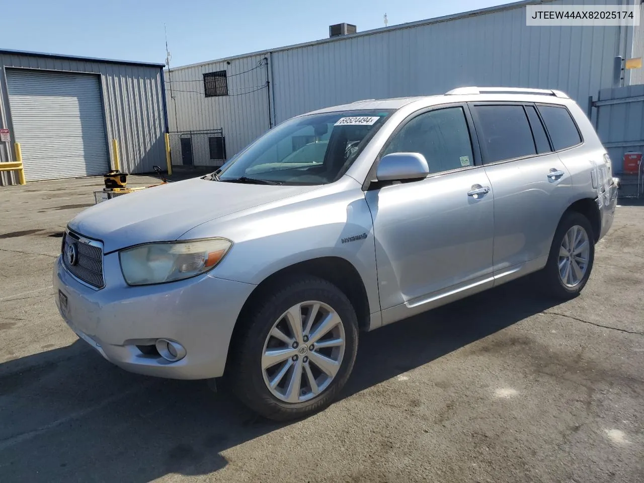 2008 Toyota Highlander Hybrid Limited VIN: JTEEW44AX82025174 Lot: 69524494