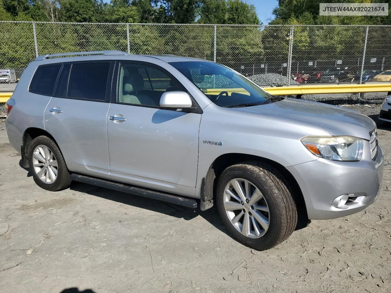 2008 Toyota Highlander Hybrid Limited VIN: JTEEW44AX82021674 Lot: 69586684