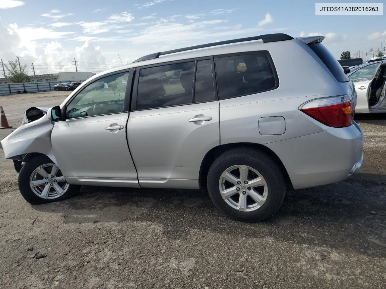 2008 Toyota Highlander VIN: JTEDS41A382016263 Lot: 69627734