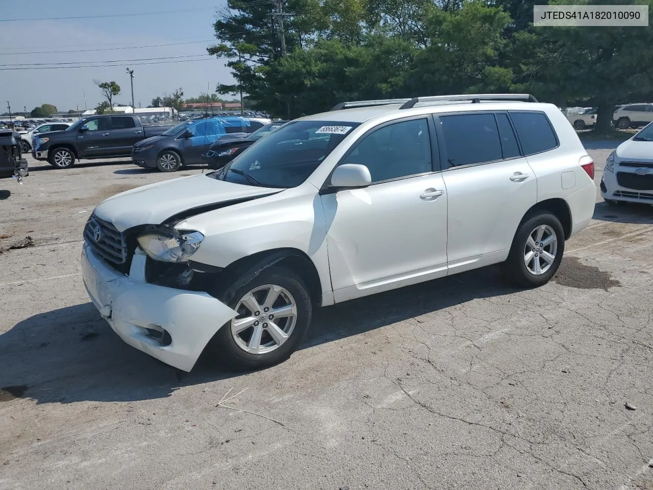 2008 Toyota Highlander VIN: JTEDS41A182010090 Lot: 70026544