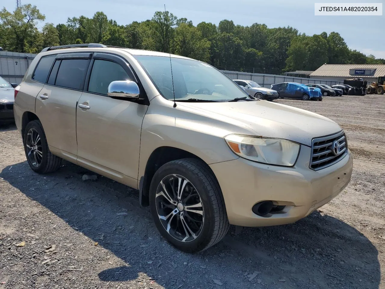 2008 Toyota Highlander VIN: JTEDS41A482020354 Lot: 70028114