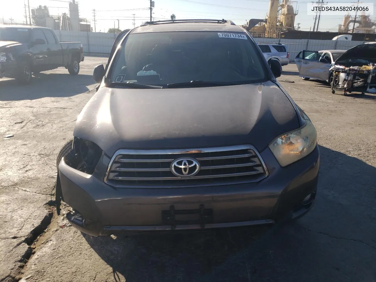 2008 Toyota Highlander Sport VIN: JTEDS43A582049066 Lot: 70071734