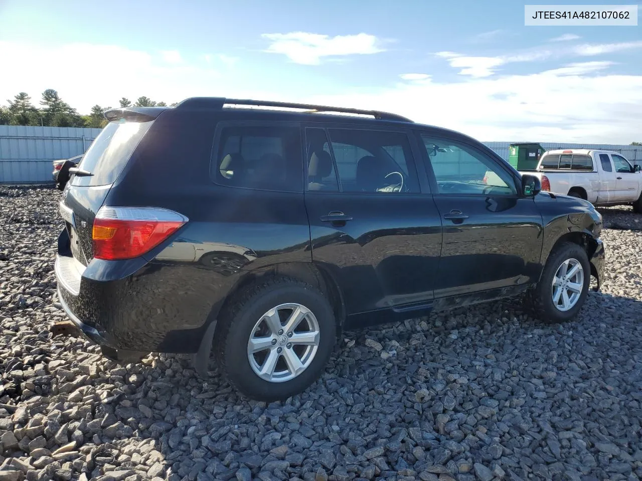 2008 Toyota Highlander VIN: JTEES41A482107062 Lot: 70207644