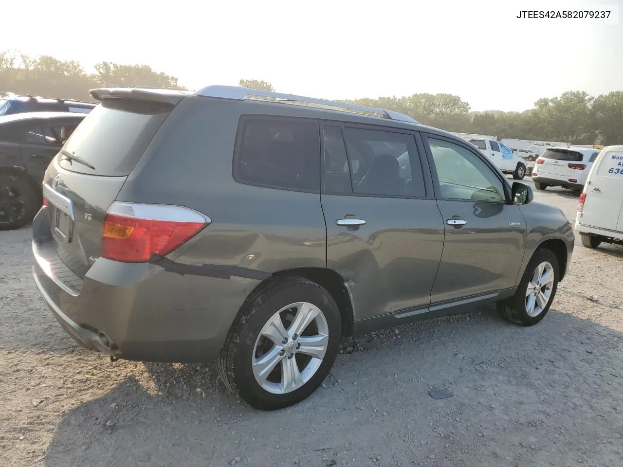 2008 Toyota Highlander Limited VIN: JTEES42A582079237 Lot: 70218804