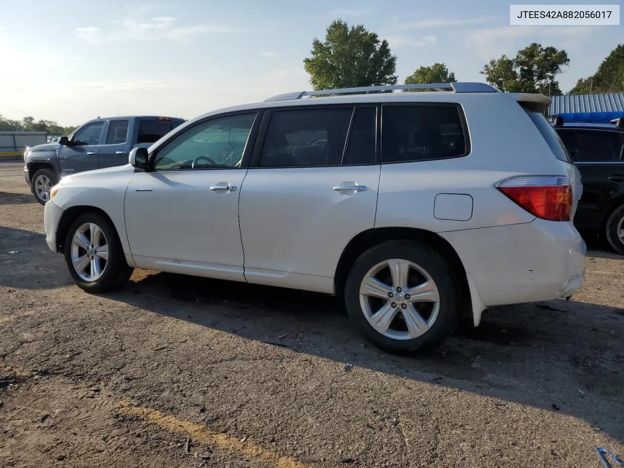 2008 Toyota Highlander Limited VIN: JTEES42A882056017 Lot: 70490424