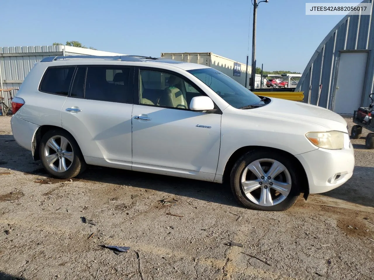 2008 Toyota Highlander Limited VIN: JTEES42A882056017 Lot: 70490424