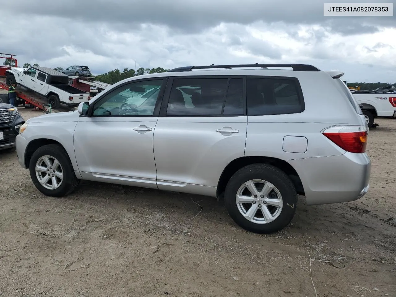 2008 Toyota Highlander VIN: JTEES41A082078353 Lot: 70495694