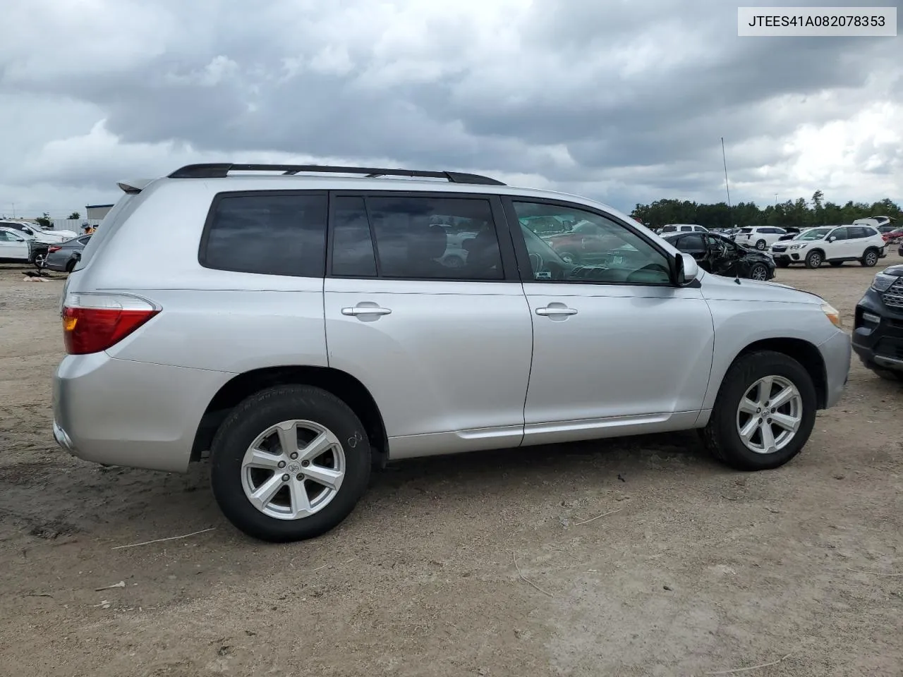 2008 Toyota Highlander VIN: JTEES41A082078353 Lot: 70495694