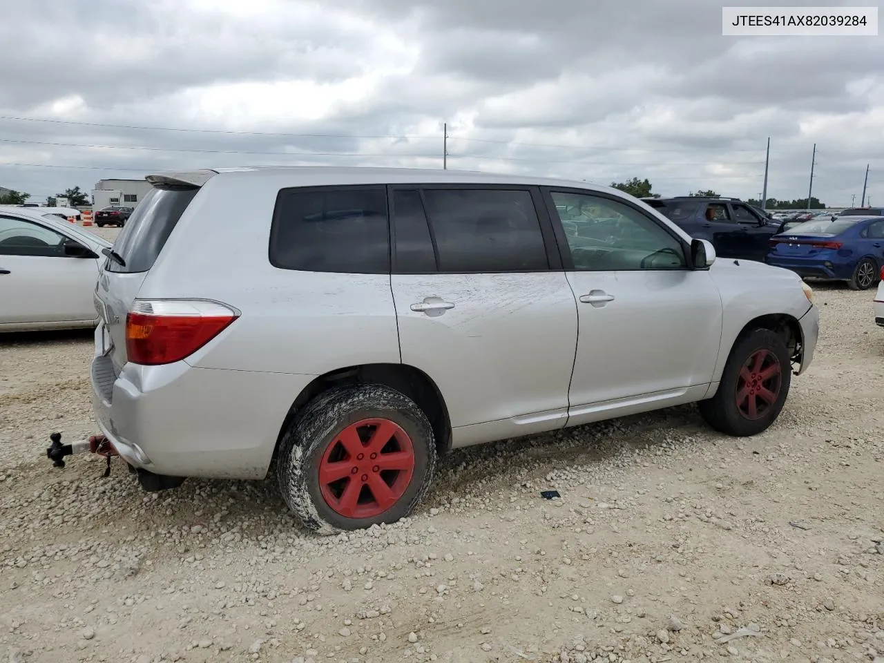 2008 Toyota Highlander VIN: JTEES41AX82039284 Lot: 70508894