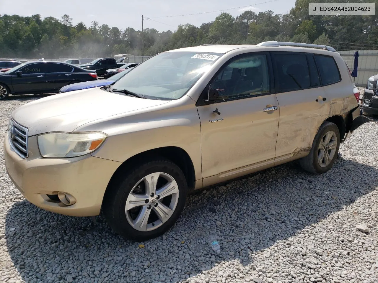 2008 Toyota Highlander Limited VIN: JTEDS42A482004623 Lot: 70522314