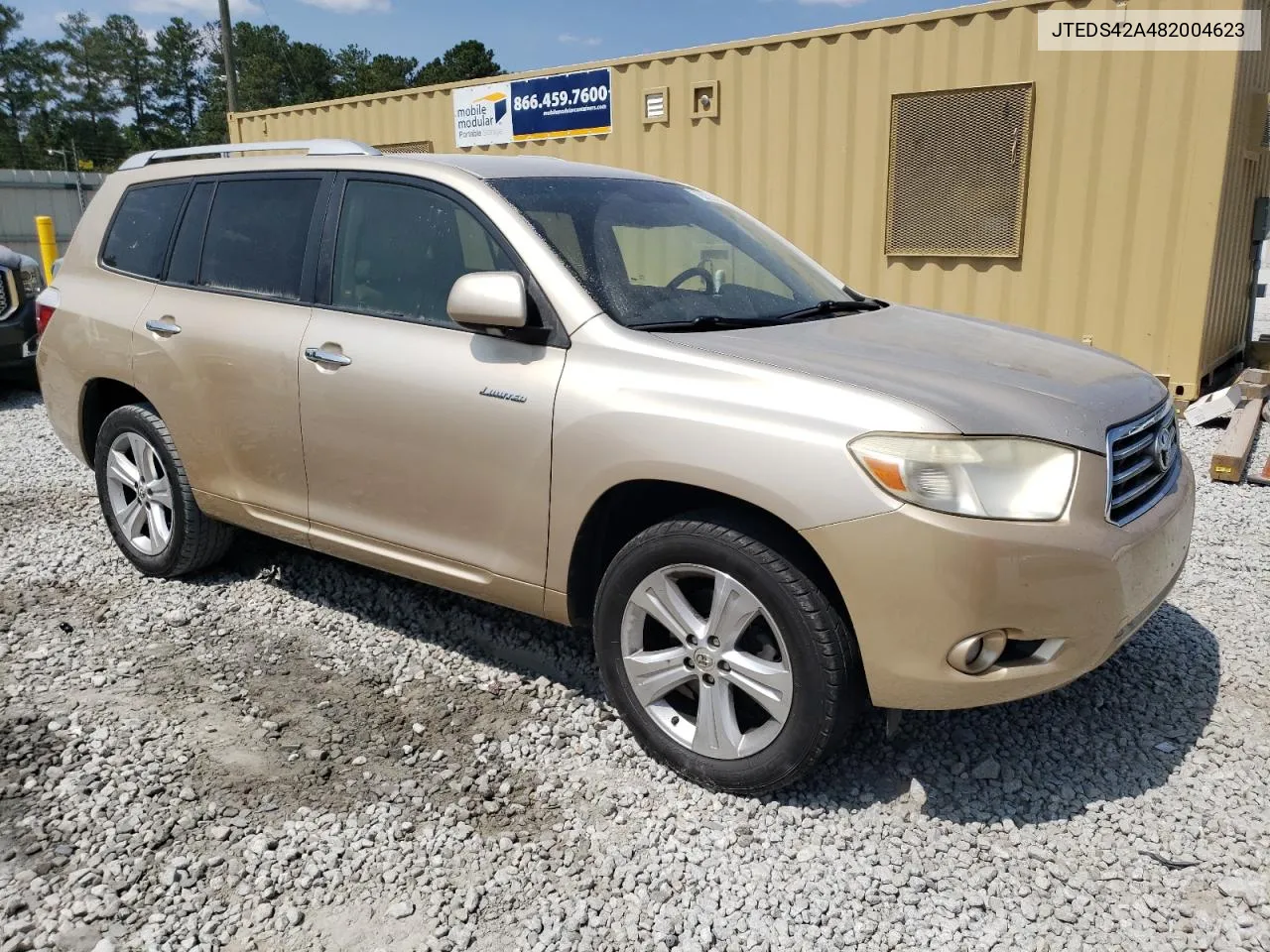 2008 Toyota Highlander Limited VIN: JTEDS42A482004623 Lot: 70522314