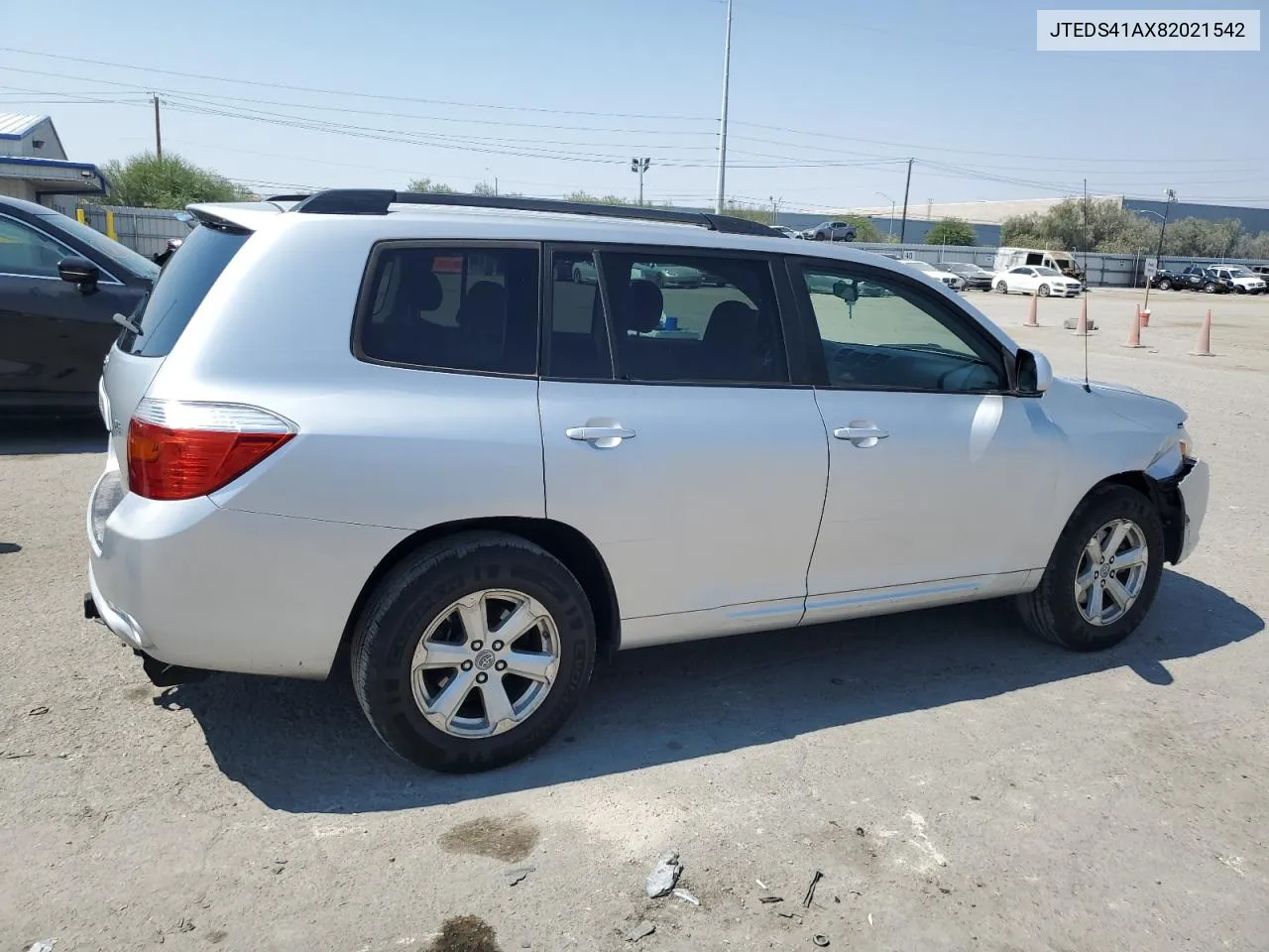 2008 Toyota Highlander VIN: JTEDS41AX82021542 Lot: 70602954