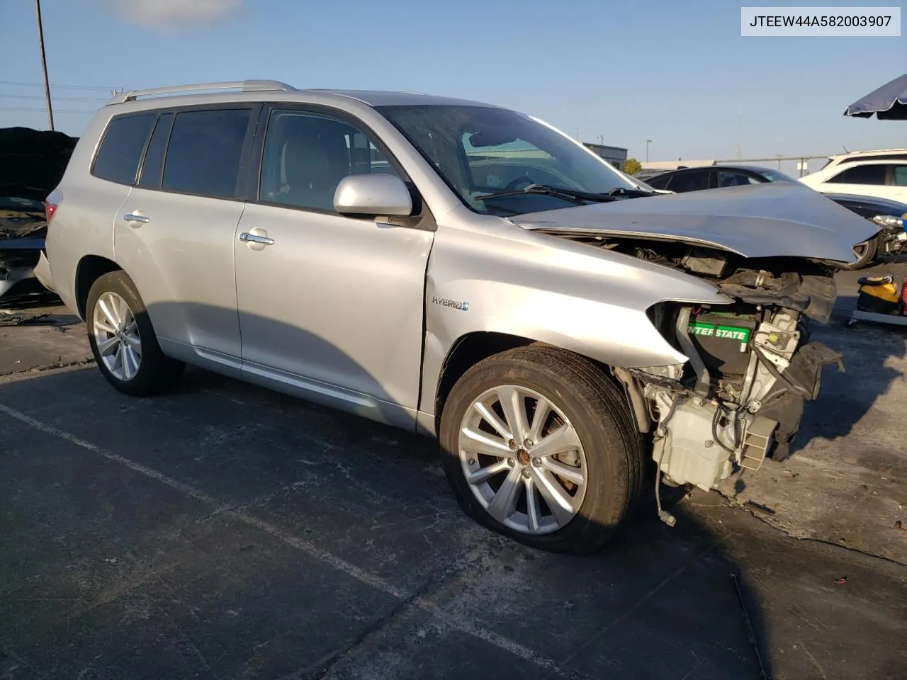 2008 Toyota Highlander Hybrid Limited VIN: JTEEW44A582003907 Lot: 70896454