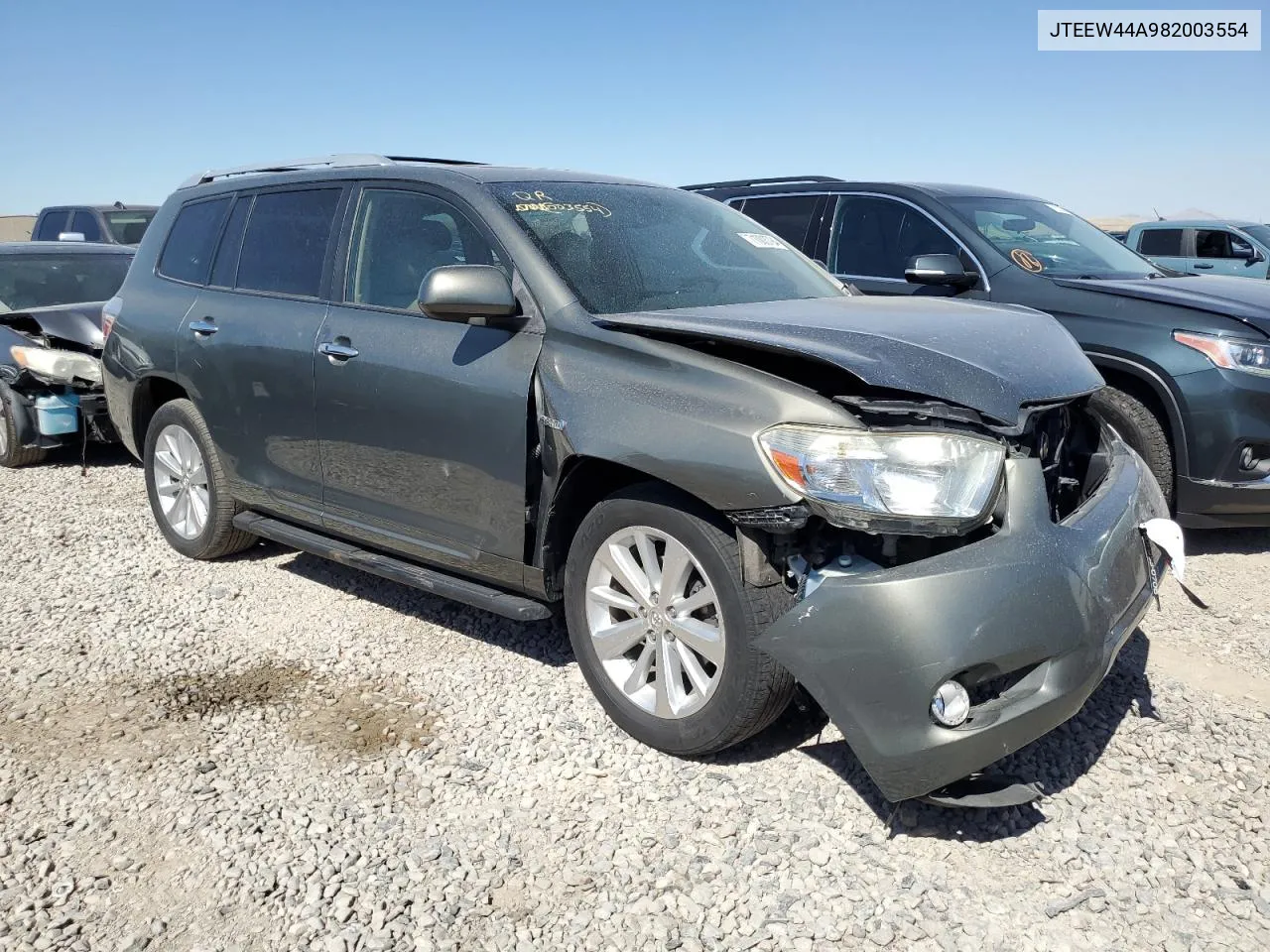 2008 Toyota Highlander Hybrid Limited VIN: JTEEW44A982003554 Lot: 71003794