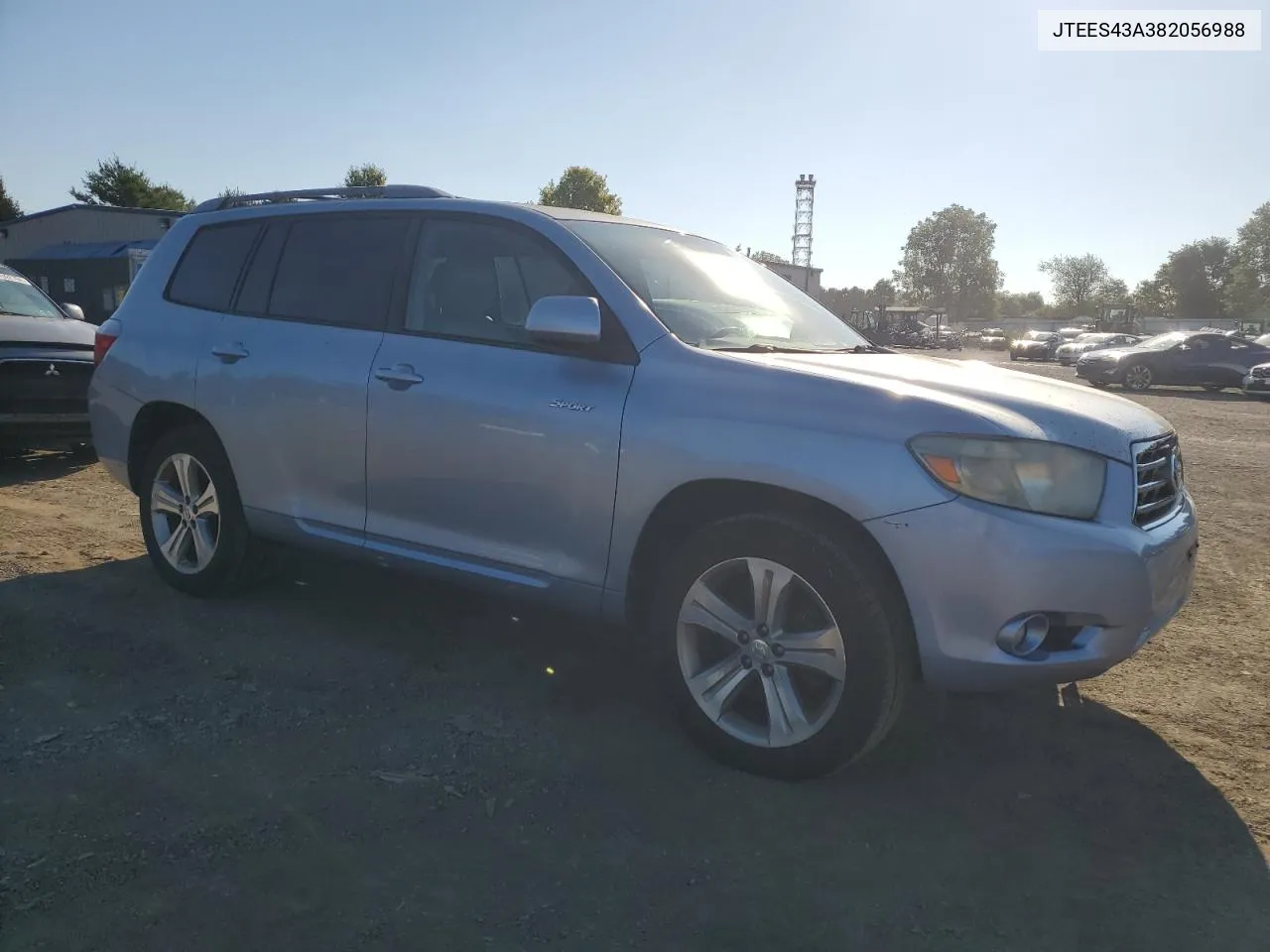 2008 Toyota Highlander Sport VIN: JTEES43A382056988 Lot: 71050864