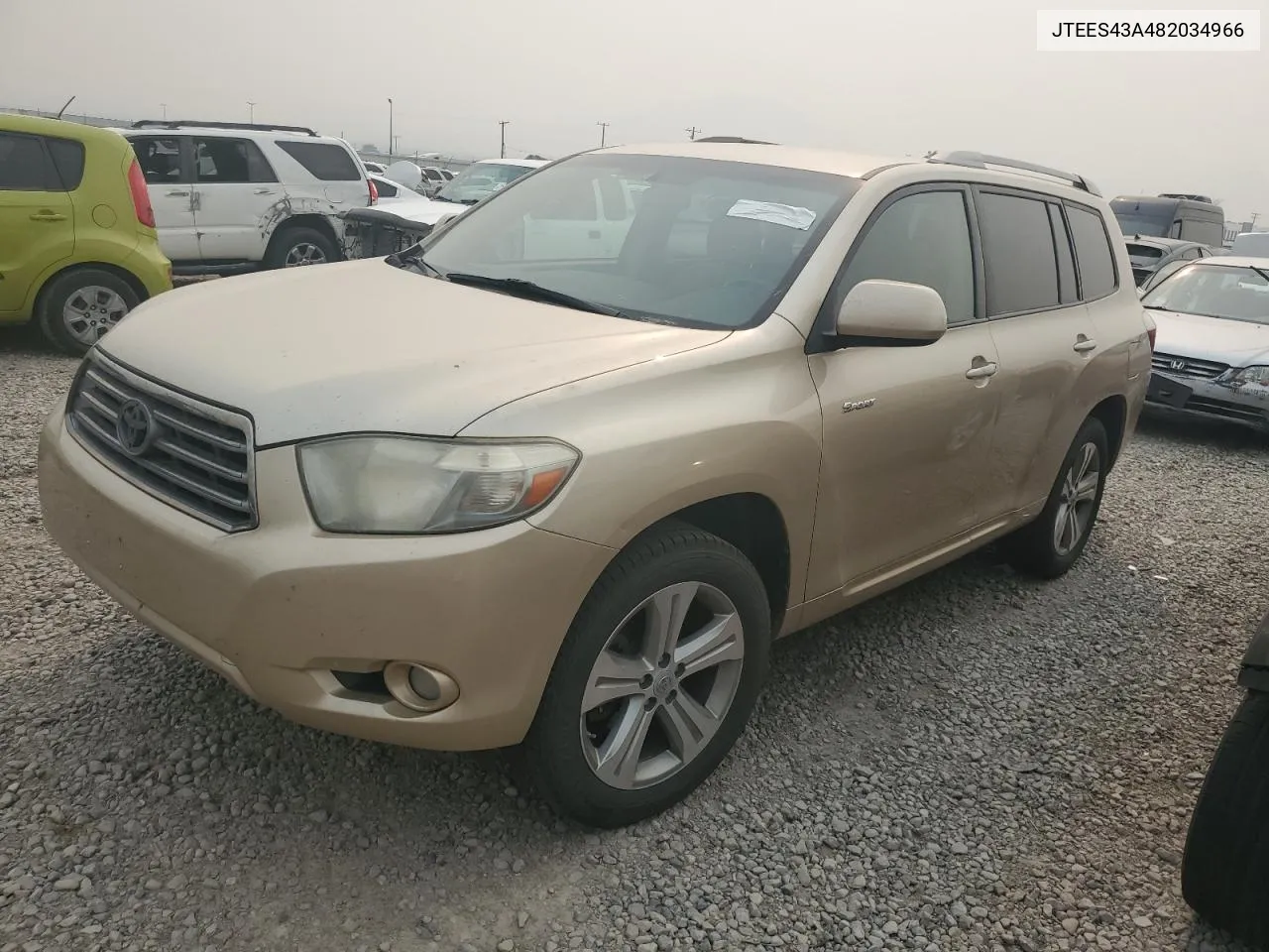 2008 Toyota Highlander Sport VIN: JTEES43A482034966 Lot: 71057214