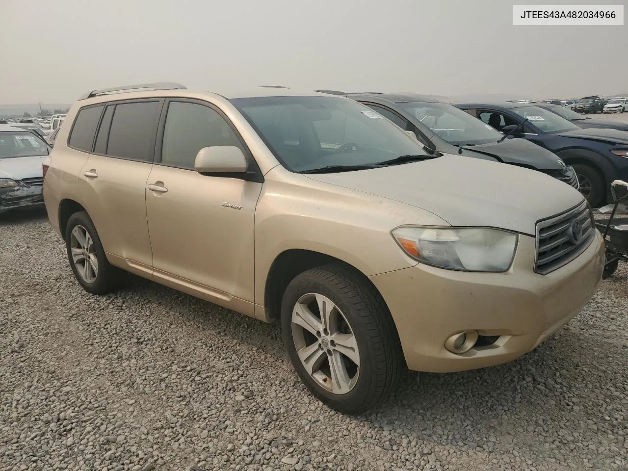 2008 Toyota Highlander Sport VIN: JTEES43A482034966 Lot: 71057214