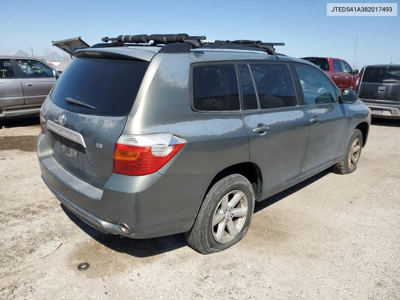 JTEDS41A382017493 2008 Toyota Highlander