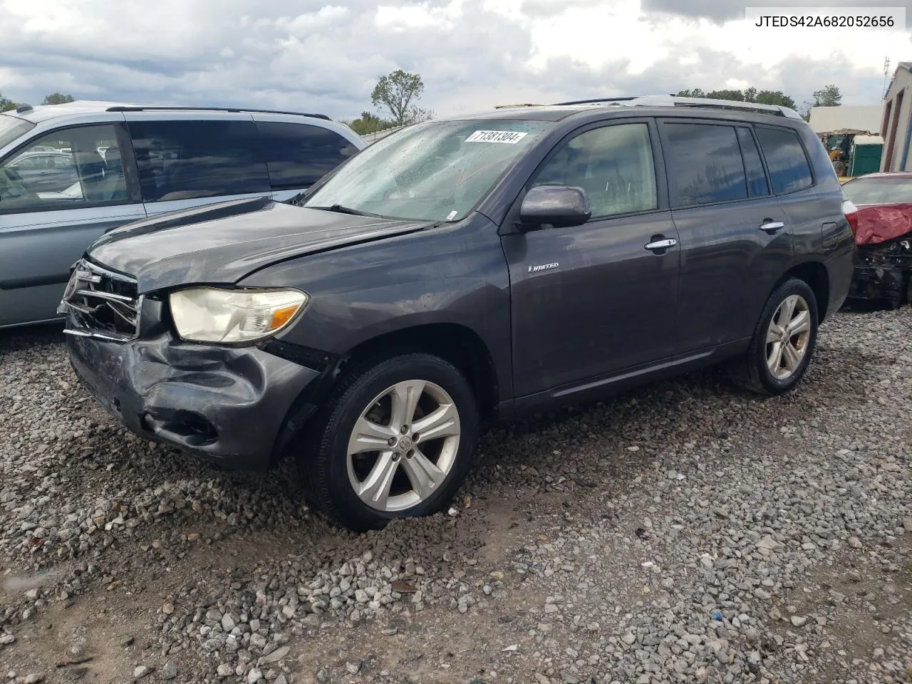 2008 Toyota Highlander Limited VIN: JTEDS42A682052656 Lot: 71381304