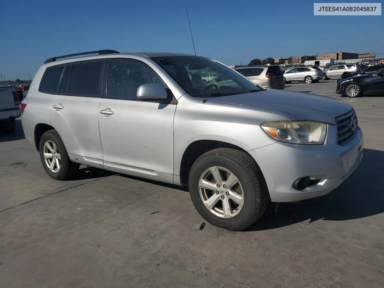 2008 Toyota Highlander VIN: JTEES41A082045837 Lot: 71478474