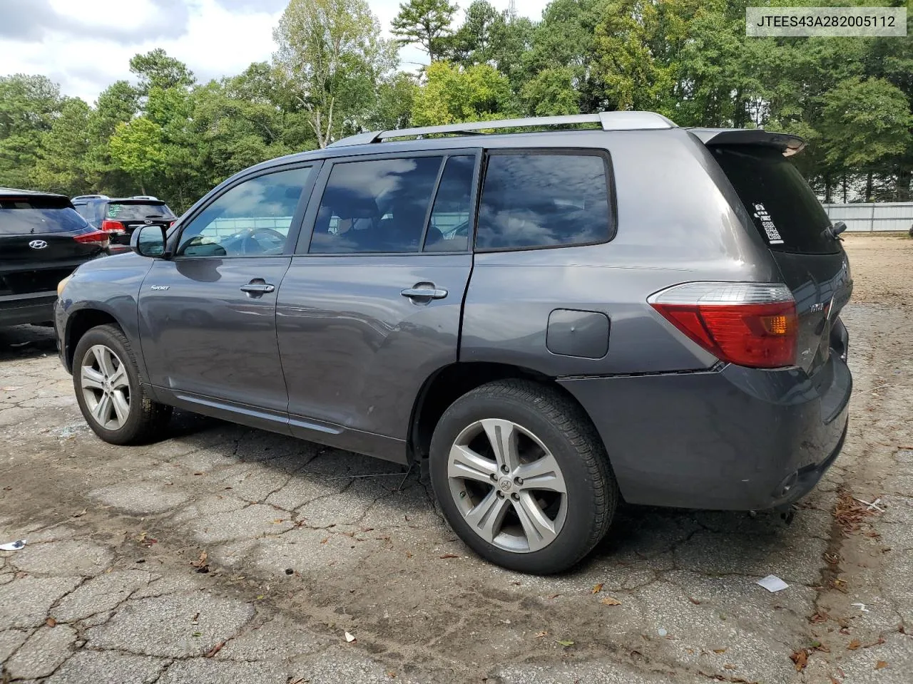 2008 Toyota Highlander Sport VIN: JTEES43A282005112 Lot: 71581994