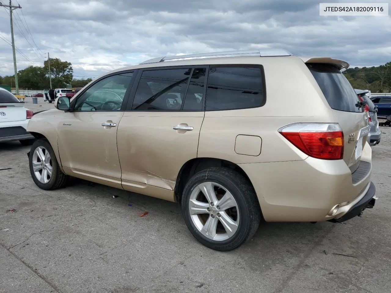 2008 Toyota Highlander Limited VIN: JTEDS42A182009116 Lot: 71651544