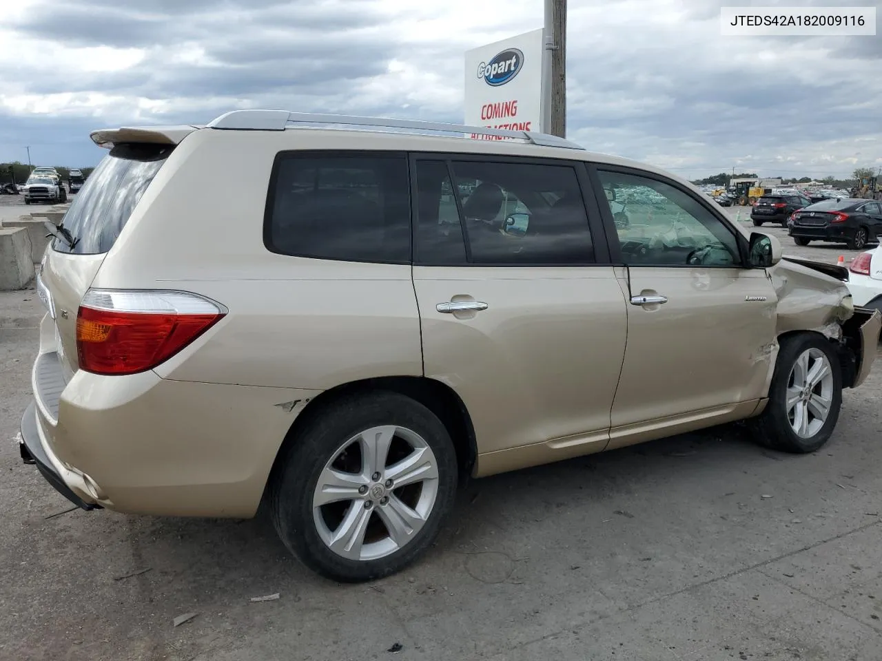 2008 Toyota Highlander Limited VIN: JTEDS42A182009116 Lot: 71651544