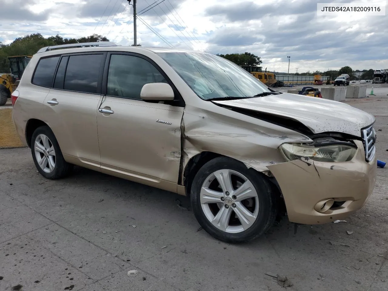 2008 Toyota Highlander Limited VIN: JTEDS42A182009116 Lot: 71651544