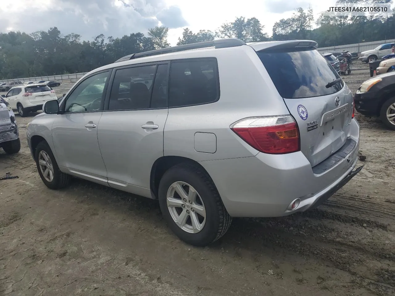 2008 Toyota Highlander VIN: JTEES41A682105510 Lot: 71864914