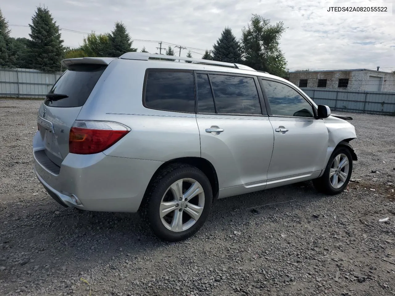 2008 Toyota Highlander Limited VIN: JTEDS42A082055522 Lot: 72067244