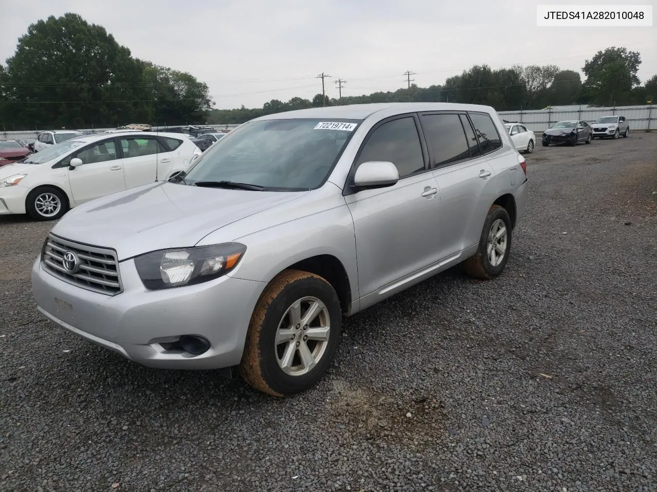 2008 Toyota Highlander VIN: JTEDS41A282010048 Lot: 72219714