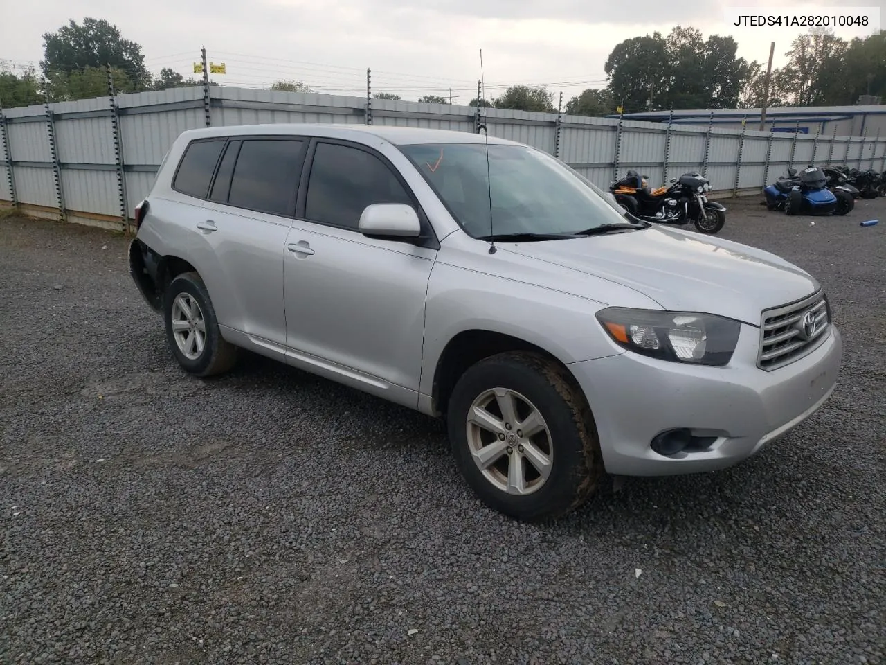 2008 Toyota Highlander VIN: JTEDS41A282010048 Lot: 72219714