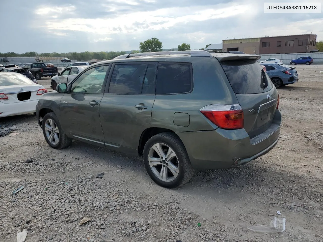 2008 Toyota Highlander Sport VIN: JTEDS43A382016213 Lot: 72258594