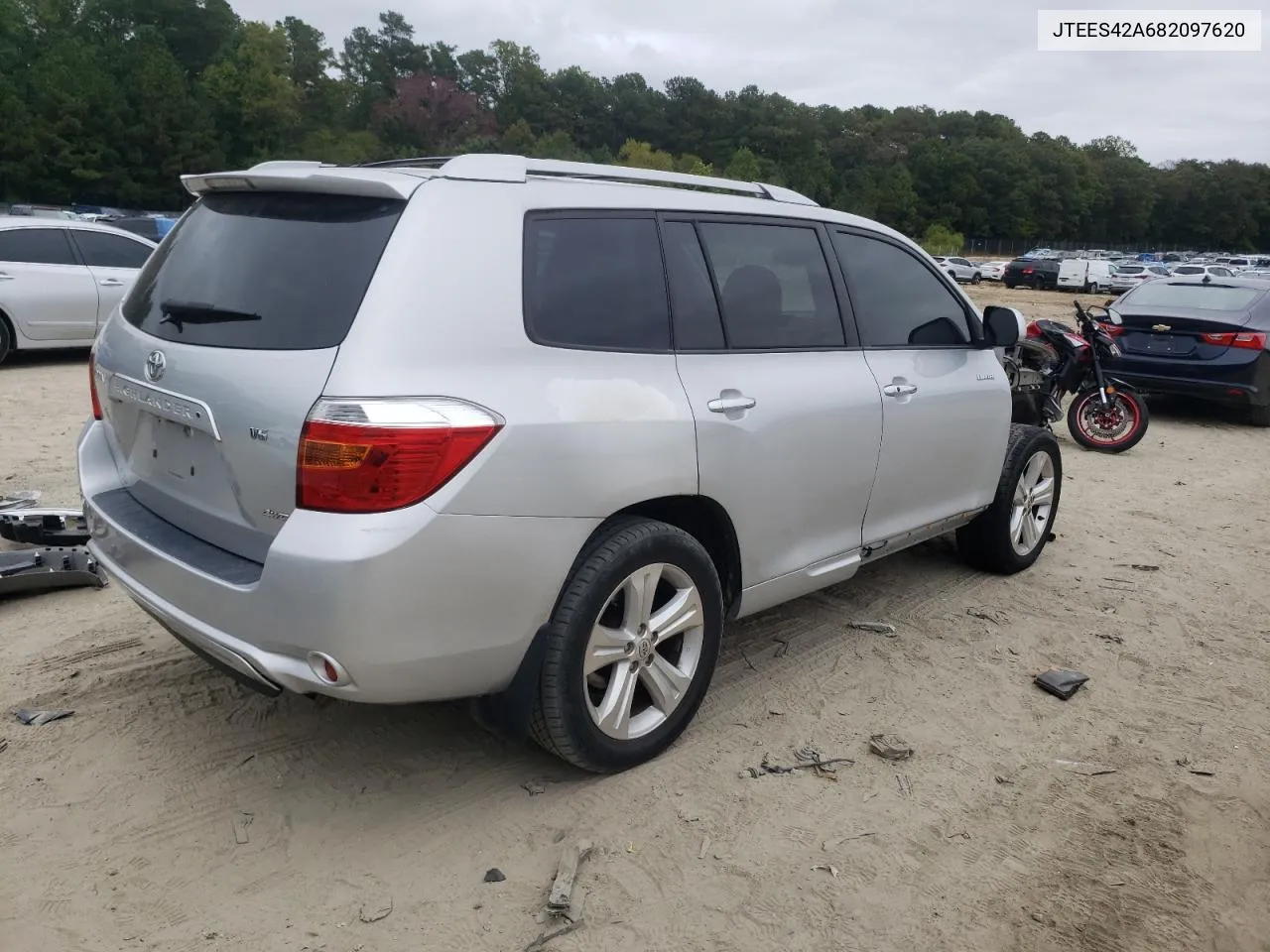 2008 Toyota Highlander Limited VIN: JTEES42A682097620 Lot: 72389324